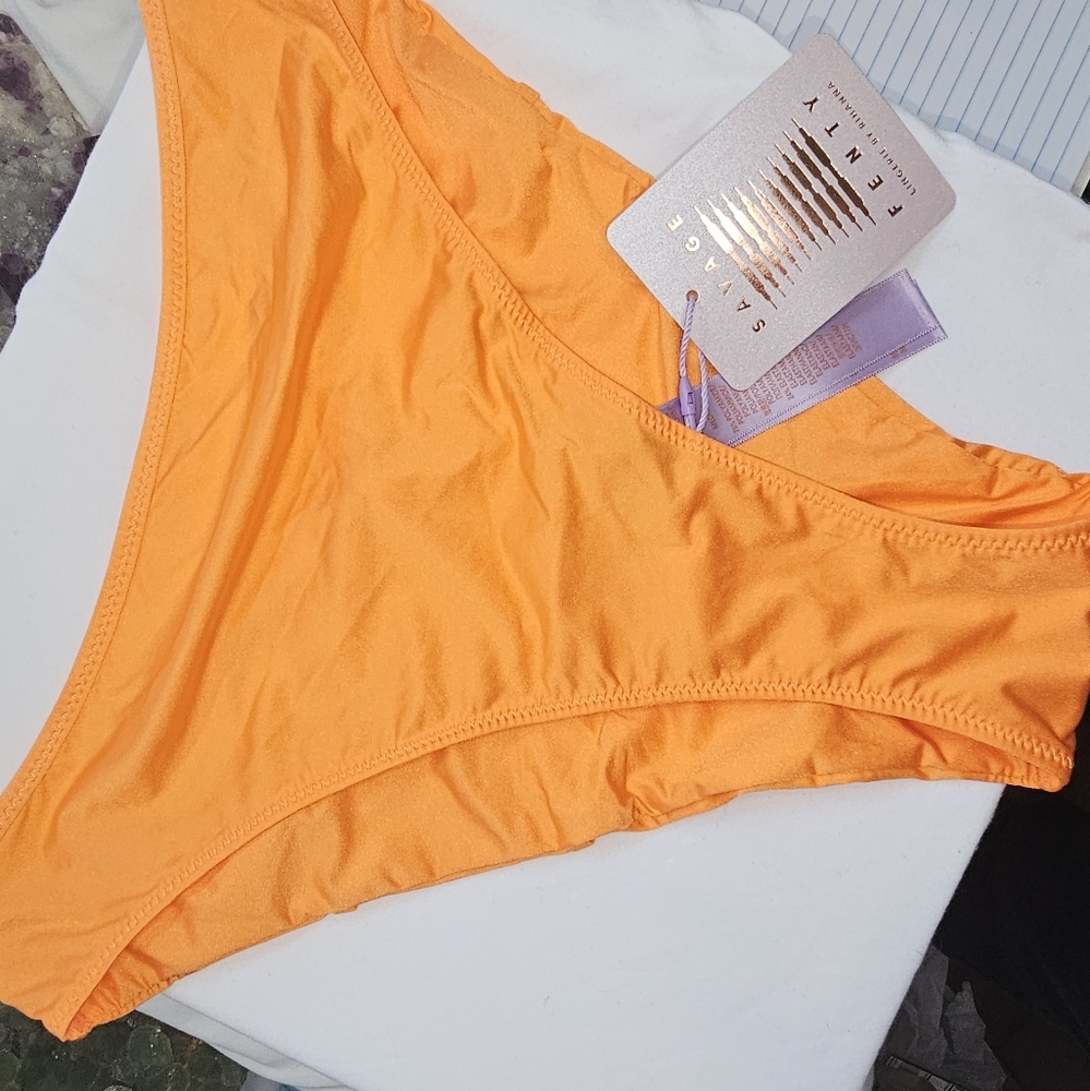 Orange Savage x Fenty High Leg Strappy Detail Panties, X Charm Detail, Comfy Cut